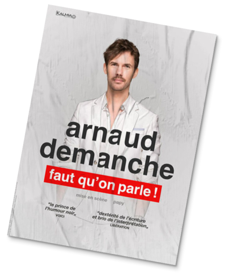 Arnaud demanche faut qu'on se parle affiche spectacle humour
