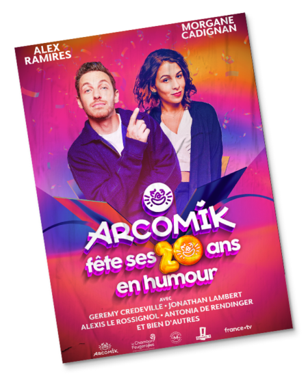 affiche humour arcomik fete ses 20 ans