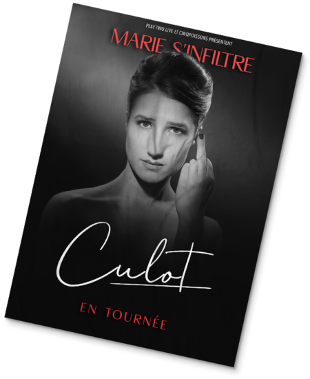 affiche spectacle marie s'infiltre arcomik
