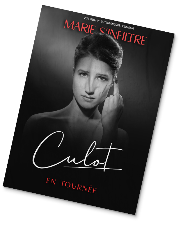 affiche spectacle marie s'infiltre arcomik